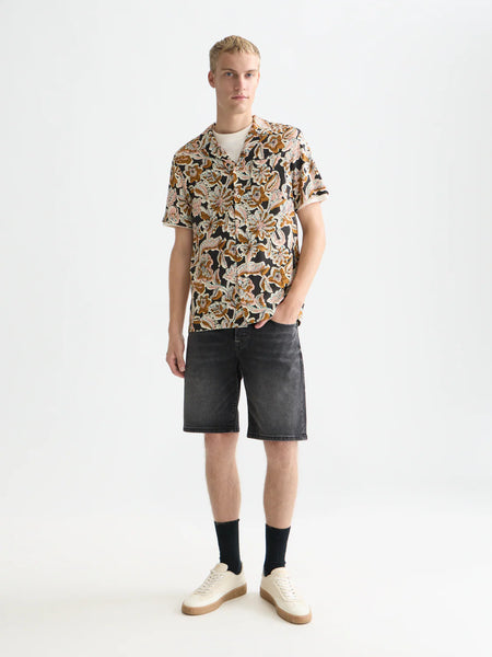Scotch & Soda Printed Viscose S/S Shirt - Lucky Bandana