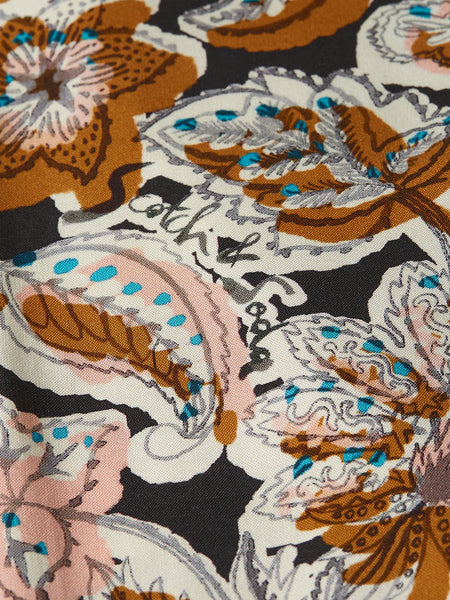 Scotch & Soda Printed Viscose S/S Shirt - Lucky Bandana