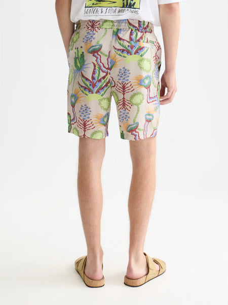 Scotch & Soda Fave Printed Tencel Shorts - Desert Floral/Infinity