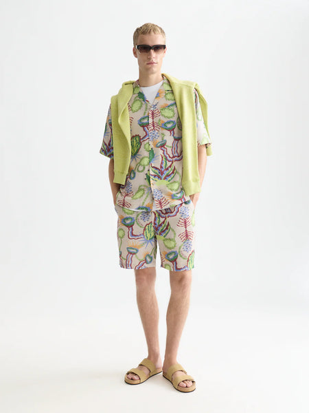Scotch & Soda Fave Printed Tencel Shorts - Desert Floral/Infinity