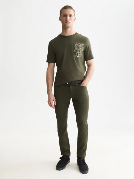 Scotch & Soda  Artwork Tee - Forest Night (Green)