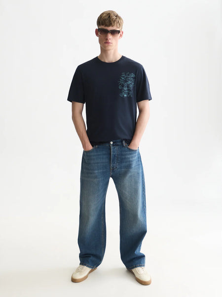 Scotch & Soda Artwork Tee - Sky Captain (Blue)