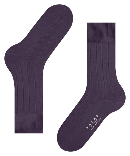 Faklke Lhasa Rib Socks - Wineberry