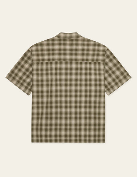 Les Deux Shadowcheck S/S Shirt - Olive Night