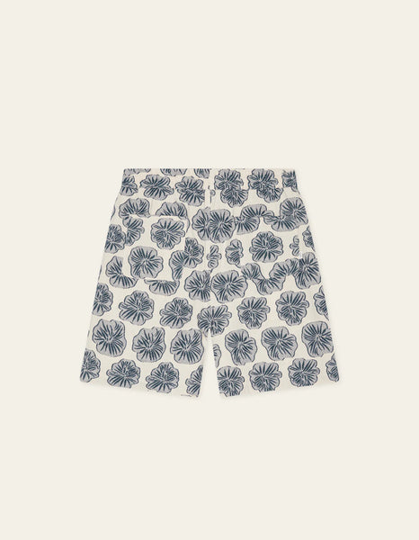 Les Deux Dahlia Jacquard Shorts - Dark Denim Blue