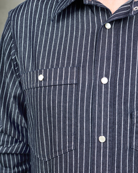 Pike Brothers 1937 Roamer Shirt - Blue Wabash Denim