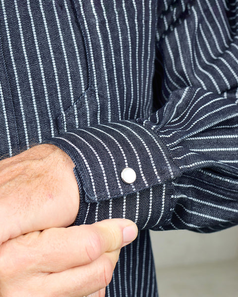 Pike Brothers 1937 Roamer Shirt - Blue Wabash Denim