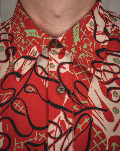 Pike Brothers 1948 Surf Shirt -  Kahoolawe Red