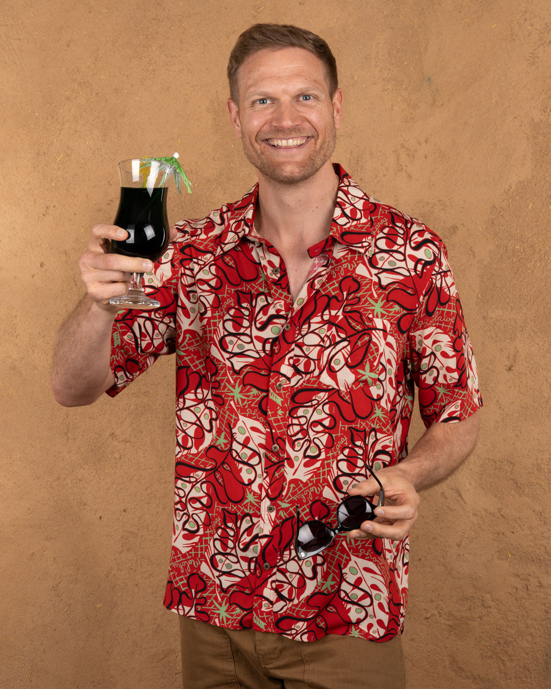 Pike Brothers 1948 Surf Shirt -  Kahoolawe Red