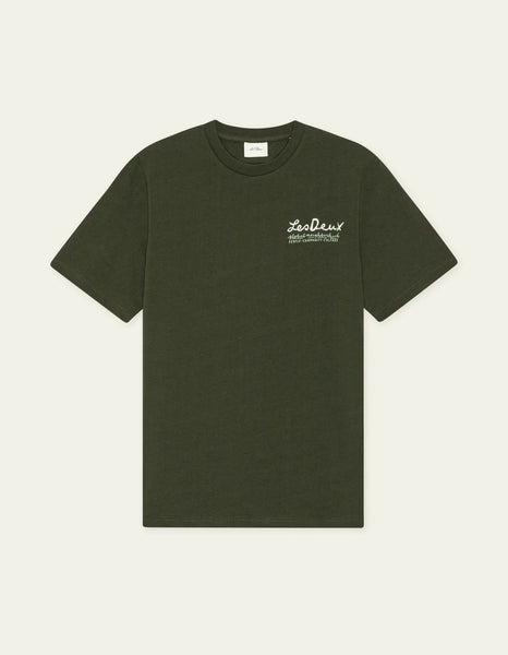 Les Deux Rural Tee - Rosin Green