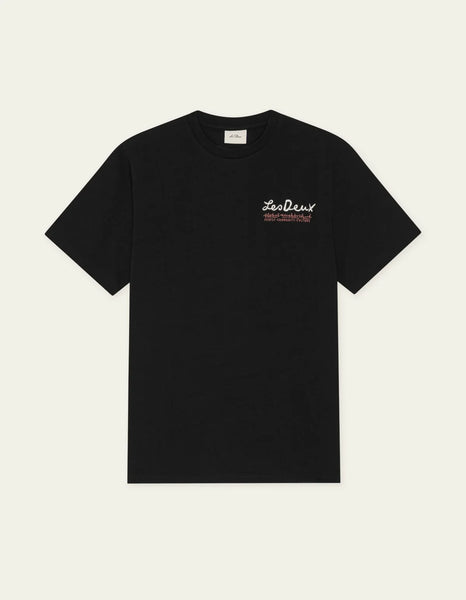 Les Deux Rural Tee - Black