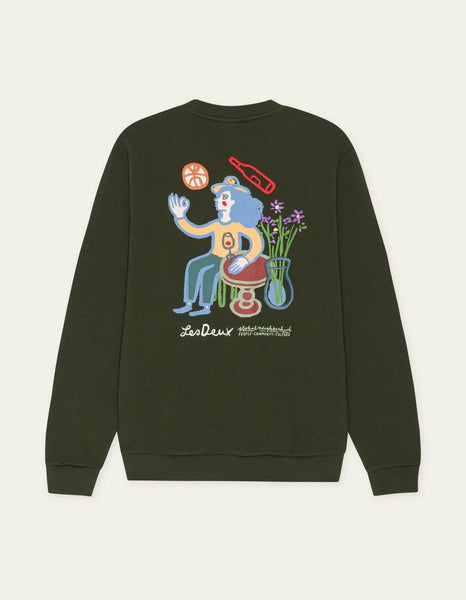 Les Deux Rural Sweatshirt - Rosin Green