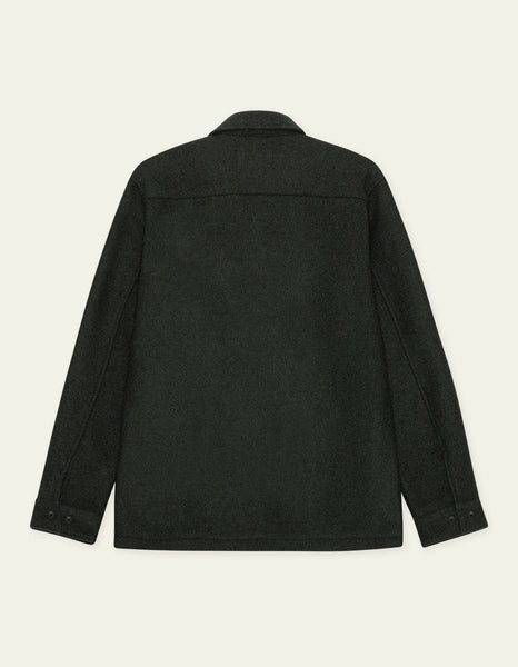 Les Deux Wool Overshirt - Rosin Green