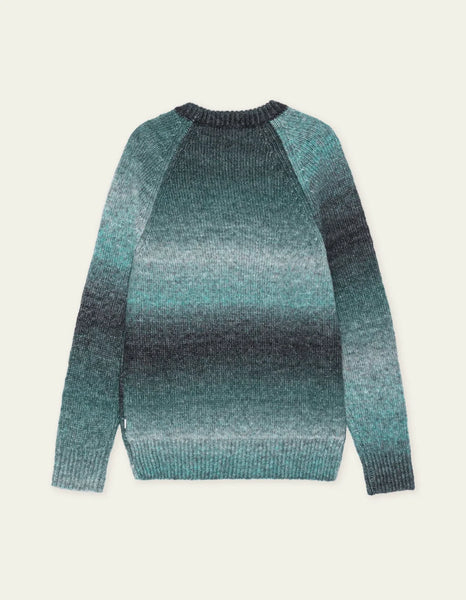 Les Deux Gradient Roundneck Knit - Mediterranea Green