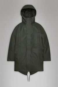 Rains Nome Long Parka - Green