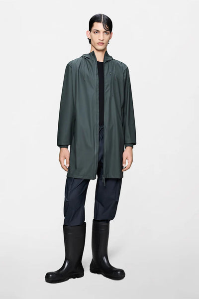 Rains Long Stormbreaker Jacket - Dark Grey