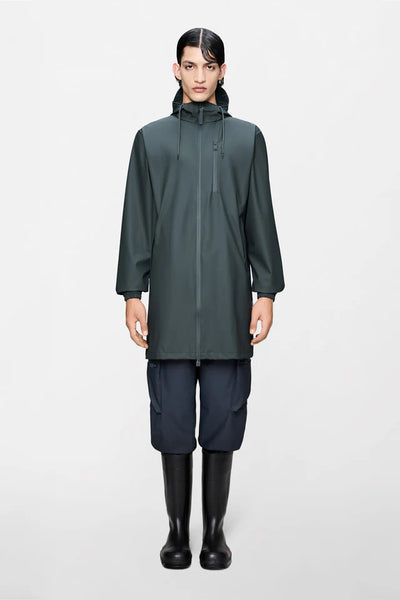 Rains Long Stormbreaker Jacket - Dark Grey