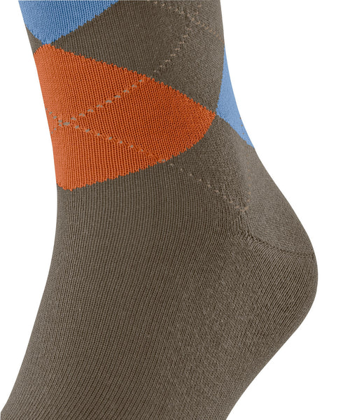 Falke Sensitive  Argyle Men Socks - Covert Grey
