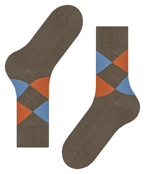Falke Sensitive  Argyle Men Socks - Covert Grey