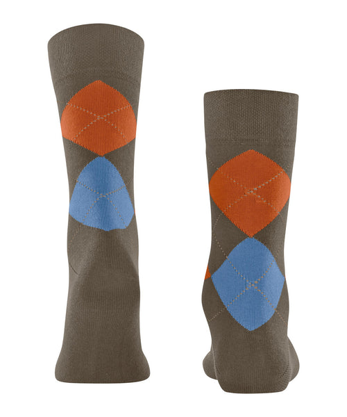 Falke Sensitive  Argyle Men Socks - Covert Grey