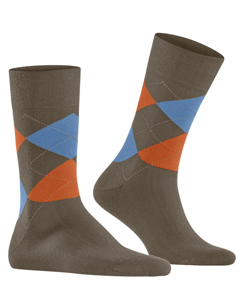 Falke Sensitive  Argyle Men Socks - Covert Grey