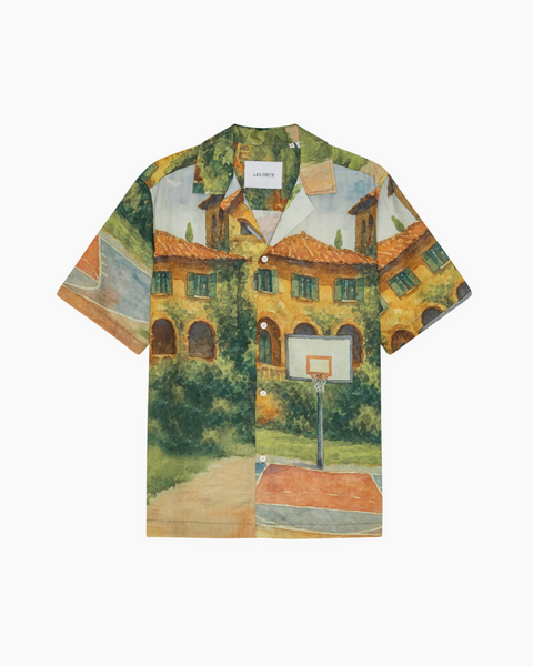 Les Deux Lesley AOP Residence S/S Shirt - Multi
