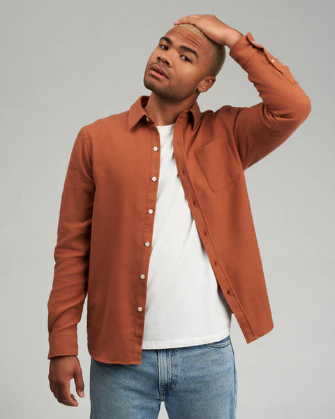 Colorful Standard Flannel Shirt - Ginger Brown