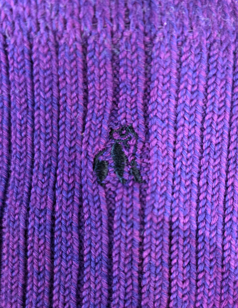 Swole Panda Bamboo Boot Socks - Deep Purple