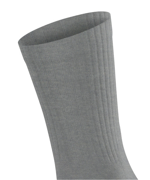 Falke Run Rib Socks - Light Grey