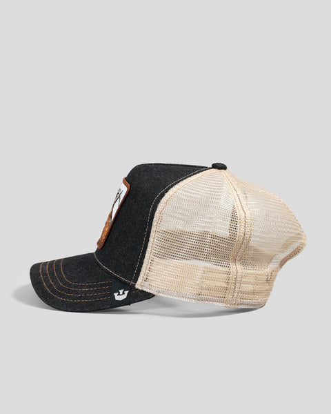 Goorin Bos. The Goat Trucker Cap - Charcoal
