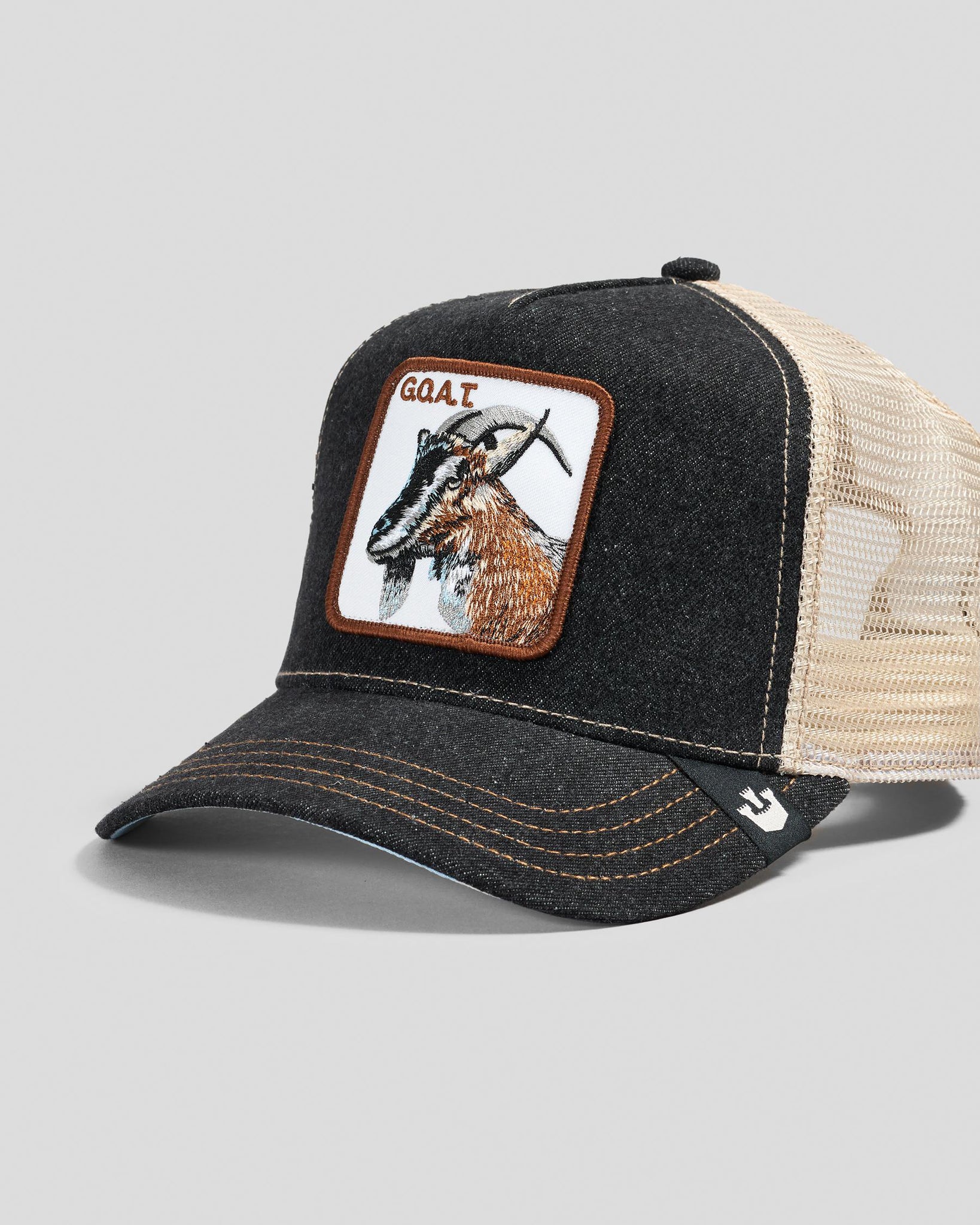 Goorin Bos. The Goat Trucker Cap - Charcoal
