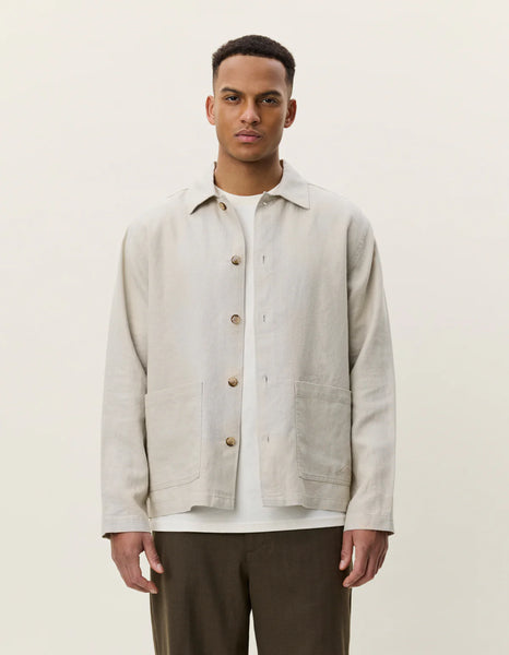 Les Deux Linen Overshirt - Light Sand