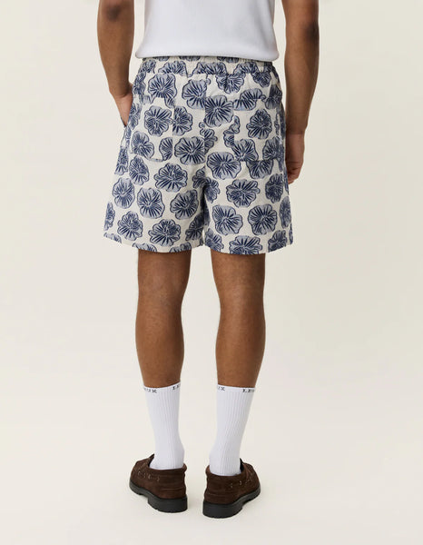 Les Deux Dahlia Jacquard Shorts - Dark Denim Blue