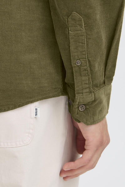 !Solid Sdjuan L/S Cord Shirt - Ivy Green