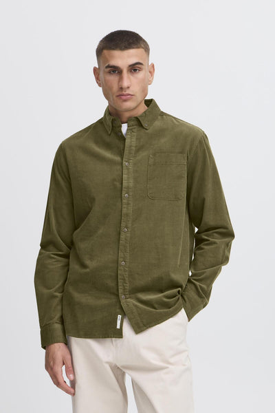 !Solid Sdjuan L/S Cord Shirt - Ivy Green
