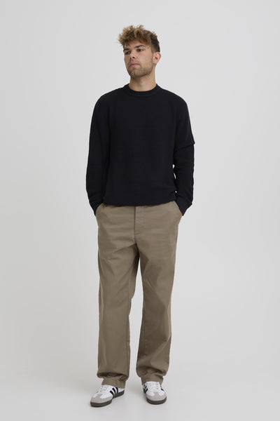 !Solid Sdalann - Cai Chino Trousers - Bungee Cord (Taupe)