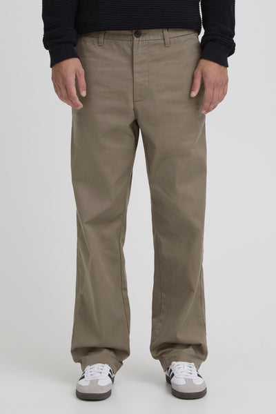 !Solid Sdalann - Cai Chino Trousers - Bungee Cord (Taupe)