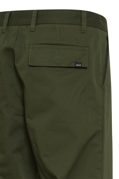 !Solid Sdalann - Cai Chino Trousers - Duffel Bag (Green)