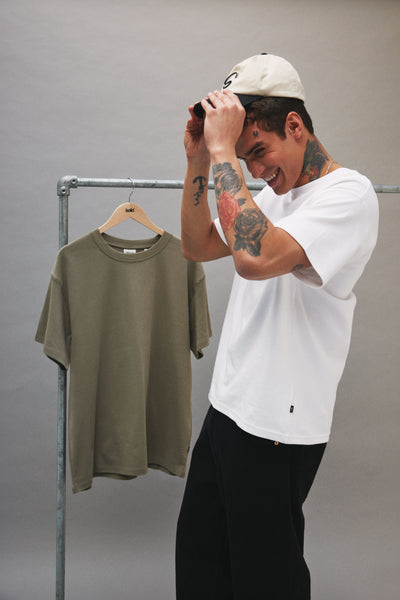 !Solid Sddanton Organic Tee - White