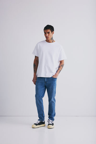 !Solid Sddanton Organic Tee - White