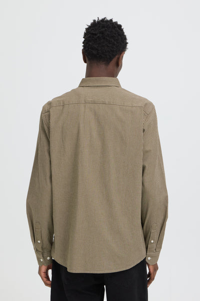 !Solid Sdval Stripe Shirt - Bungee Cord (Grey)
