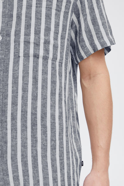 !Solid SDFried Striped S/S Shirt - Insignia Blue