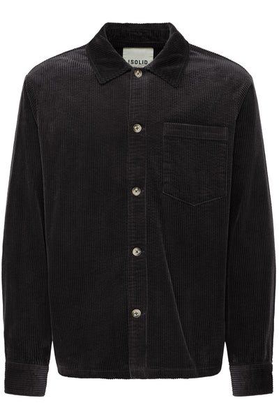 !Solid Sdingvi Overshirt - True Black