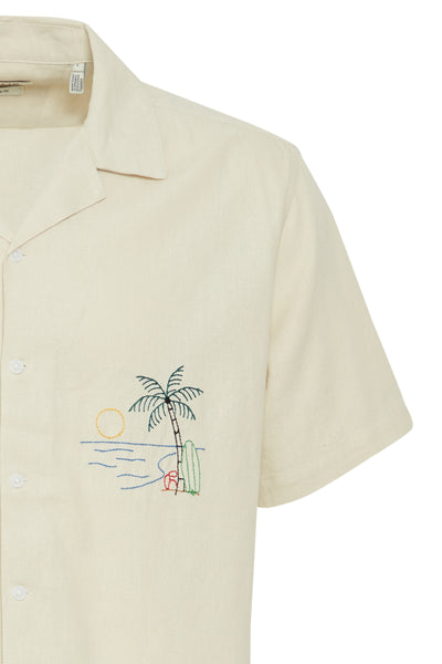 !Solid SDitiel S/S Shirt - Oatmeal