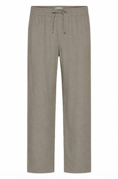 !Solid Sdalann Linen Mix Trouser - Laurel Oak