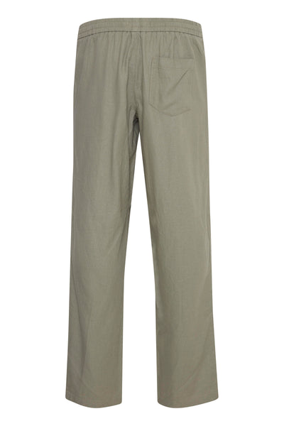 !Solid Sdalann Linen Mix Trouser - Laurel Oak