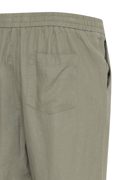 !Solid Sdalann Linen Mix Trouser - Laurel Oak