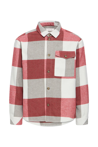 !Solid Sdmanheim Overshirt - Brick Red