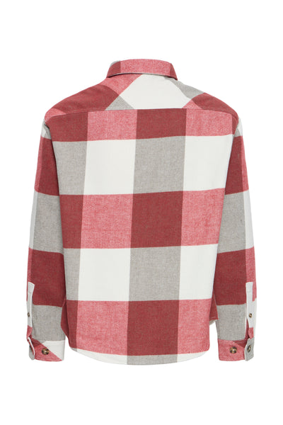 !Solid Sdmanheim Overshirt - Brick Red
