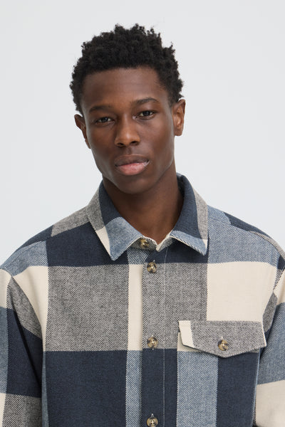 !Solid Sdmanheim Overshirt - Insignia Blue